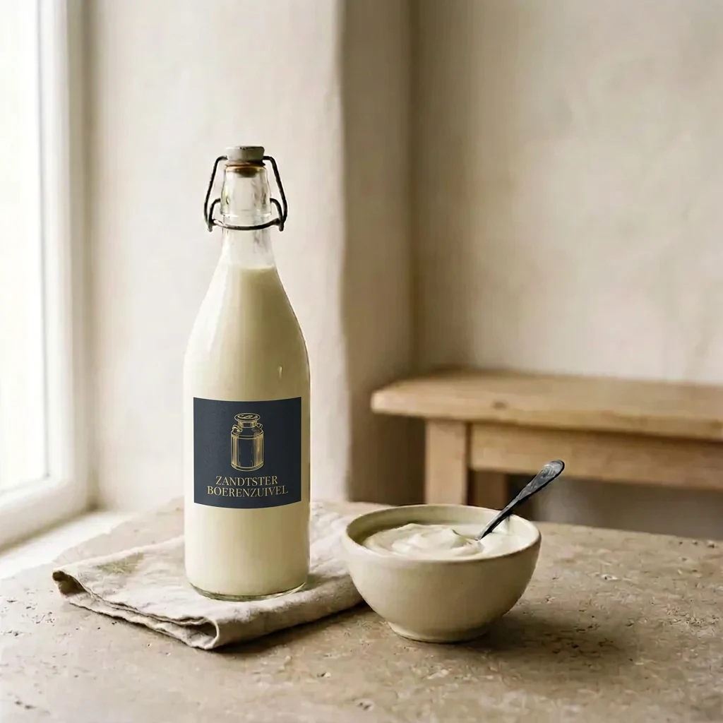 Volle yoghurt naturel van Zandtster Boerenzuivel